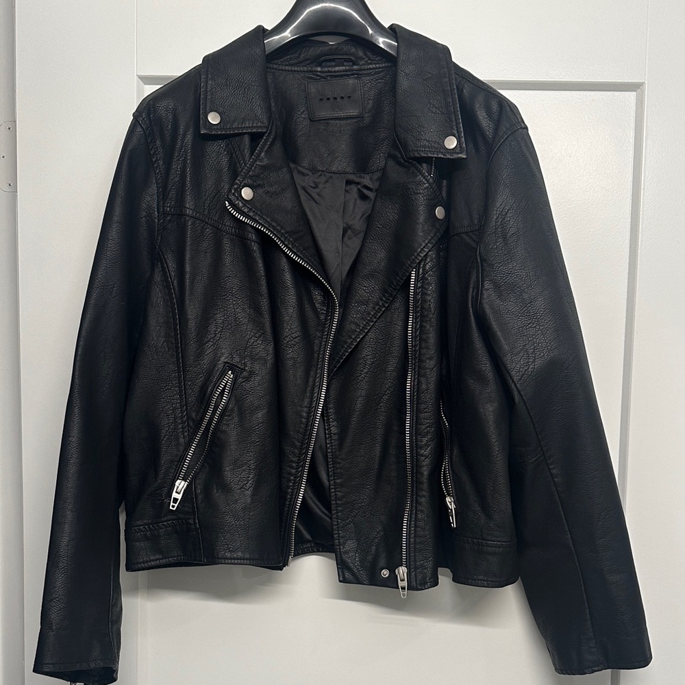 Black Leather Biker Jacket